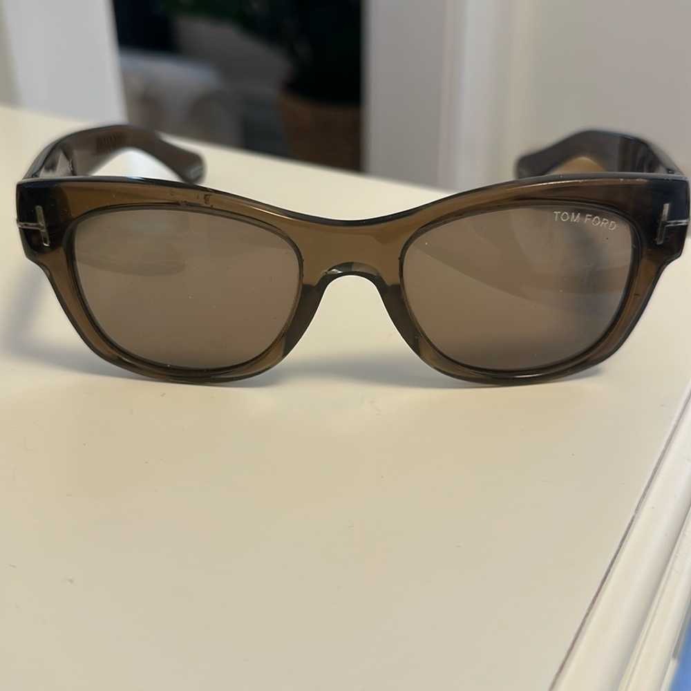 Tom Ford Cary Sunglasses TF58 Brown Original Tom Ford Card included.